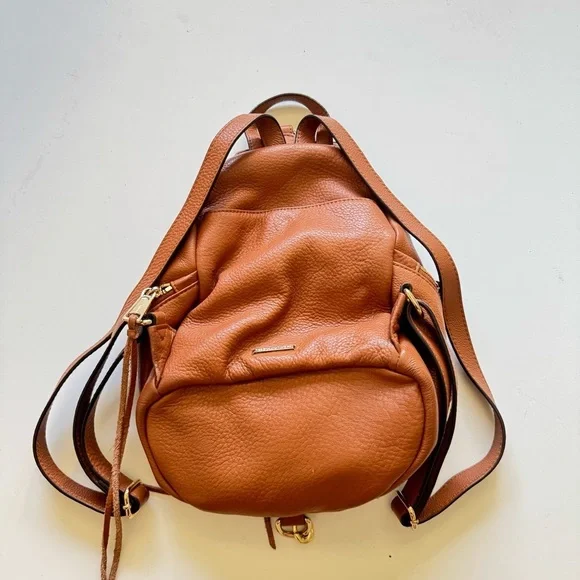 Rebecca Minkoff Julian Medium Tan Leather Backpack display picture 2